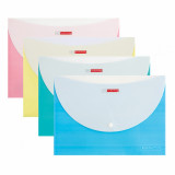 Папка конверт на кнопке А4 Panta Plast C335 на 2 деления, желтый Папка конверт на кнопке А4 Panta Plast C335 на 2 деления, желтый