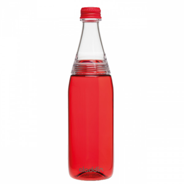 Бутылка д/воды 700 мл. Fresco Twist & Go Bottle пласт., красный/прозрачный