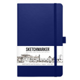 Скетчбук Sketchmarker 13*21 см, 140 г/м2, 80 л., королевский синий