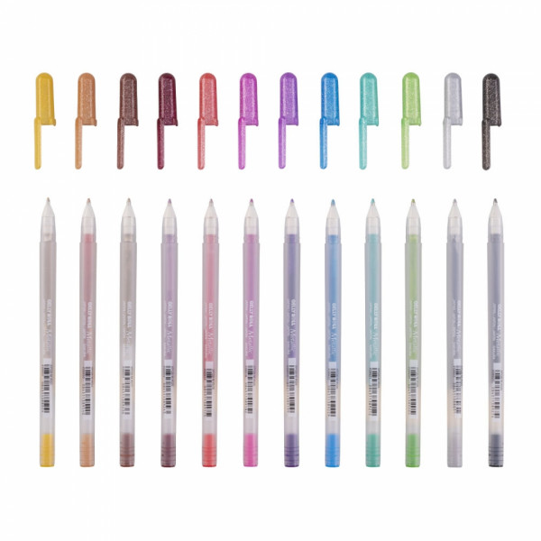 ручка гелевая Gelly Metallic черный