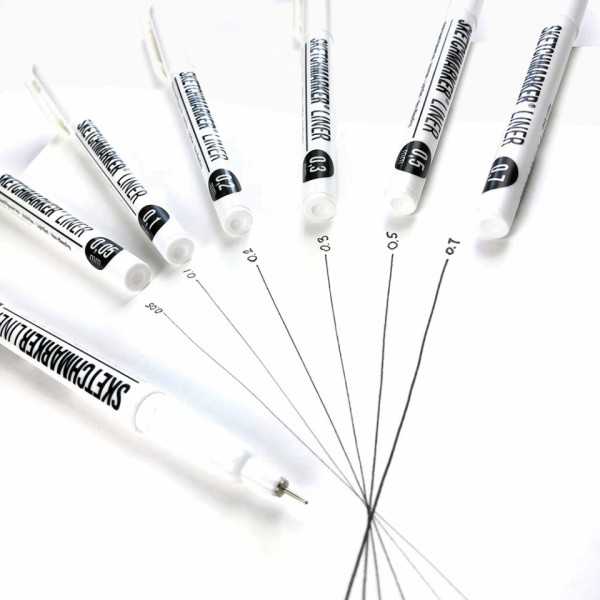 ручка капиллярная Sketchmarker 0.5 мм, черный
