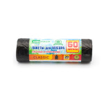 Мешки для мусора 60л 20шт/рулон ПНД Mirpack Classic 7мкм 60*70см цв.черный Мешки для мусора 60л 20шт/рулон ПНД Mirpack Classic 7мкм 60*70см цв.черный