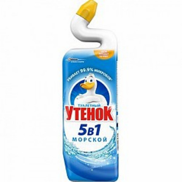 Средство чистящее д/туалета Туалетный Утенок Морской, 900мл, 5в1