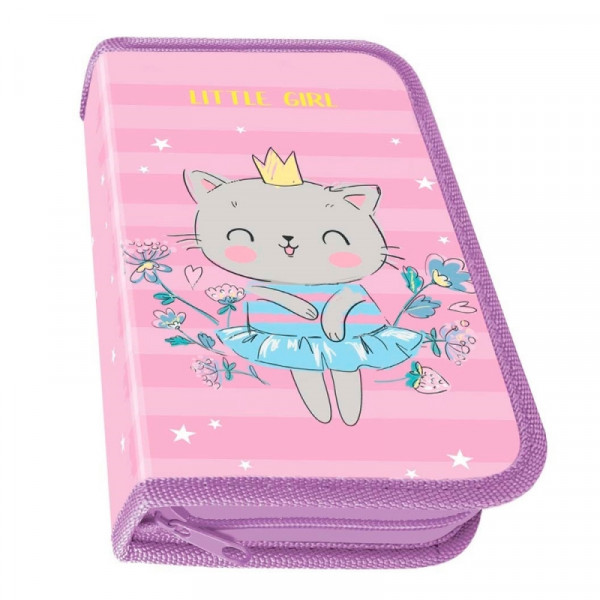 Пенал на 1 отд. Kitten princess розовый