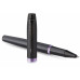 Ручка роллер IM Vibrant Rings T315 Amethyst Purple PVD 0,5 мм, метал., подарочн. упак., черный/фиолетовый, стерж. черный