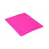 Папка на резинке Бюрократ Double Neon DNE510PINK A4 пластик кор.30мм 0.5мм розовый Папка на резинке Бюрократ Double Neon DNE510PINK A4 пластик кор.30мм 0.5мм розовый