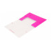 Папка на резинке Бюрократ Double Neon DNE510PINK A4 пластик кор.30мм 0.5мм розовый