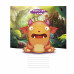 Тетрадь А5 12 л., лин. Monster Land скоба сбоку, обл. карт., ассорти