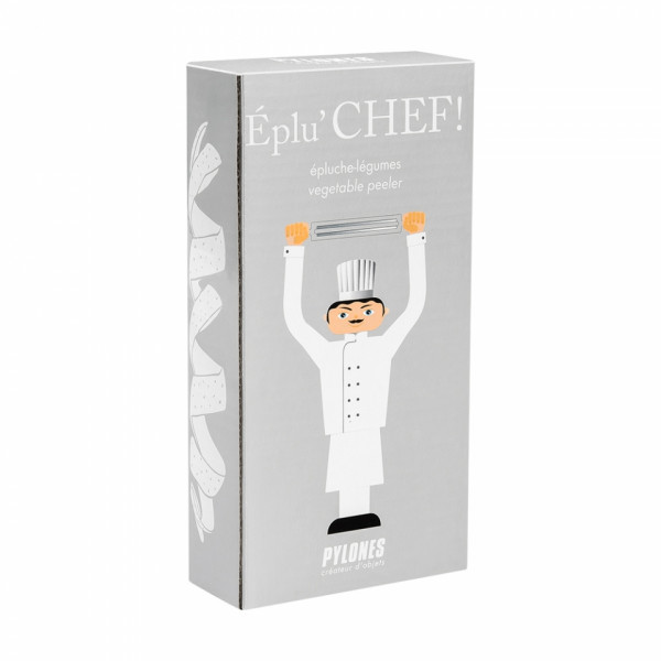 Нож д/чистки овощей и фруктов Eplu'chef метал./пласт., подарочн. упак., белый
