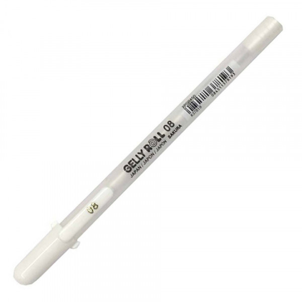 Ручка гелевая Gelly Basic белый 0.4мм