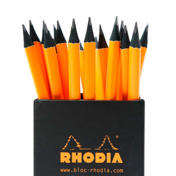 Карандаш прост. Rhodia, дерев., трехгранный, оранжевый
