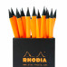 Карандаш прост. Rhodia, дерев., трехгранный, оранжевый