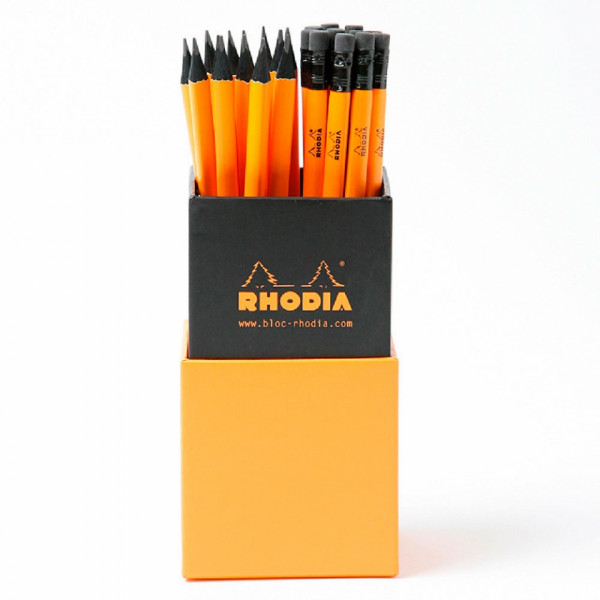 Карандаш прост. Rhodia, дерев., трехгранный, оранжевый