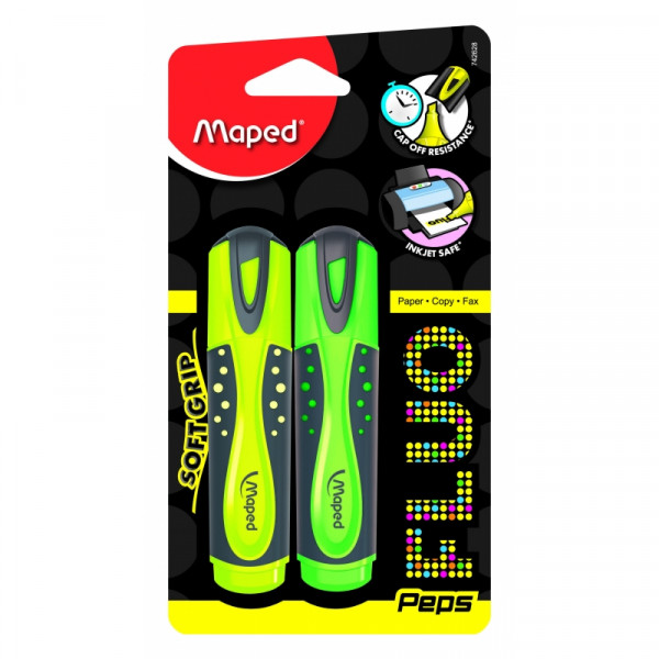 Маркер текстовый Fluo Peps Soft блистер, 2 шт.