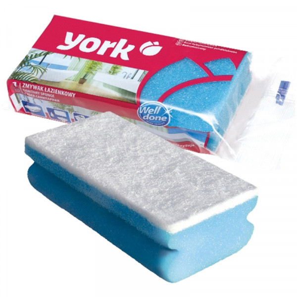 Губка санитарная York 13,5*7*4,3 см