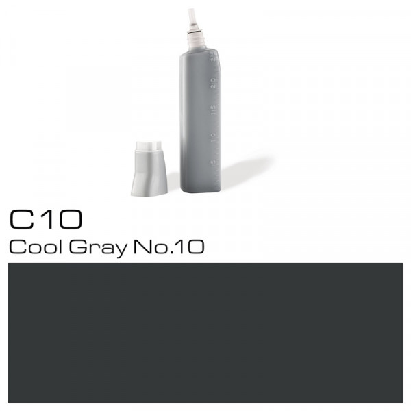 Чернила для заправки маркеров Copic C-10, холодный серый №10