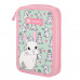 Пенал на 2 отд.Lovely bunny полиэстер, мятный