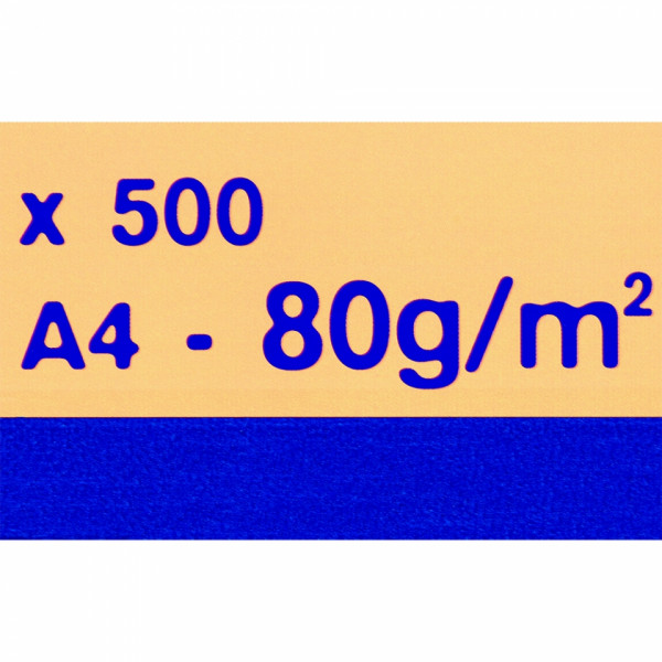 Бумага цветная A4, 80г/м, 500 л. Trophee ярк.-желтый