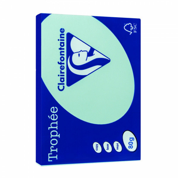 Бумага цветная A4, 80г/м, 500 л. Trophee синий/лавандовый