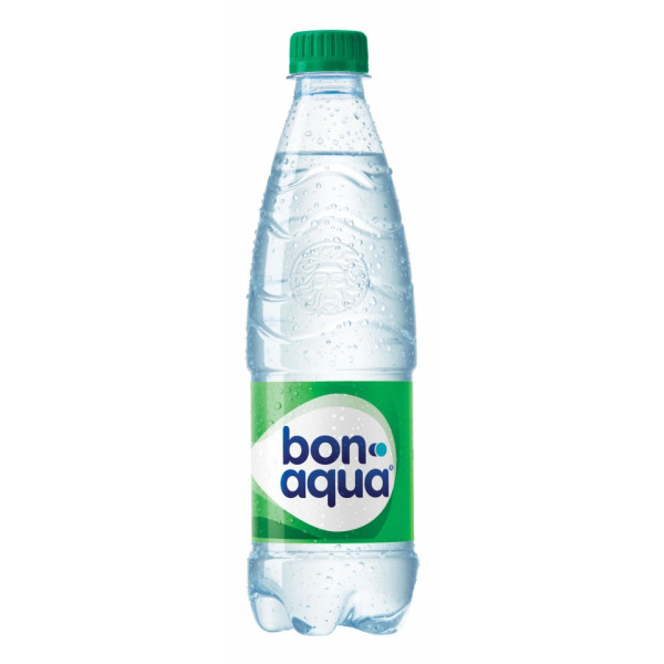 Вода питьевая Bonaqua сильногазир., 0,5 л., пласт. бутылка