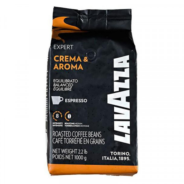 Кофе Lavazza в зерне, 1 кг., пак., Crema&Aroma Espresso