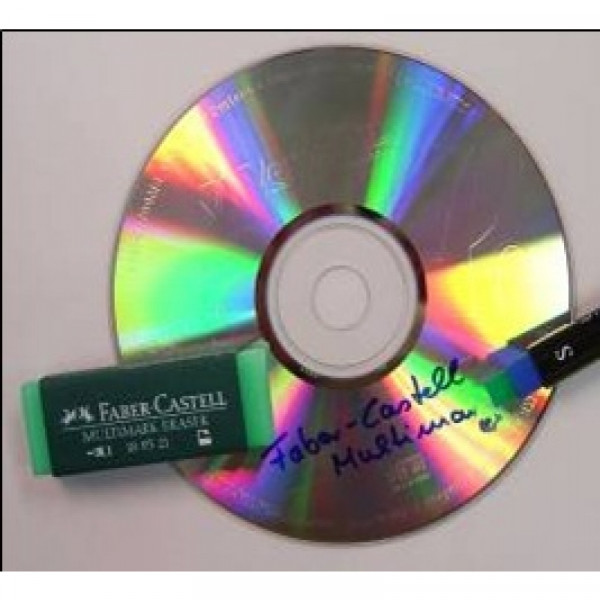 Маркер перм., д/CD/пленки/графопр. Multimark 0,4 мм, с ластиком, зеленый