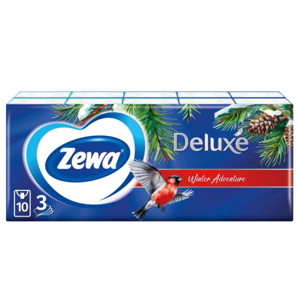 Салфетки косметические Zewa Deluxe 10 пач. Салфетки косметические Zewa Deluxe 10 пач.