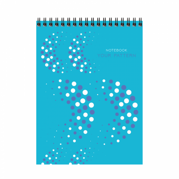 Блокнот А5 148*200 мм, 40 л., в клетку Your pattern спираль сверху, обл. карт., ассорти