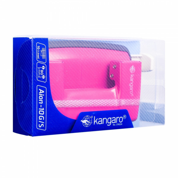 Дырокол 10 л. Aion-10G Turquoise Blue лин., бирюзовый