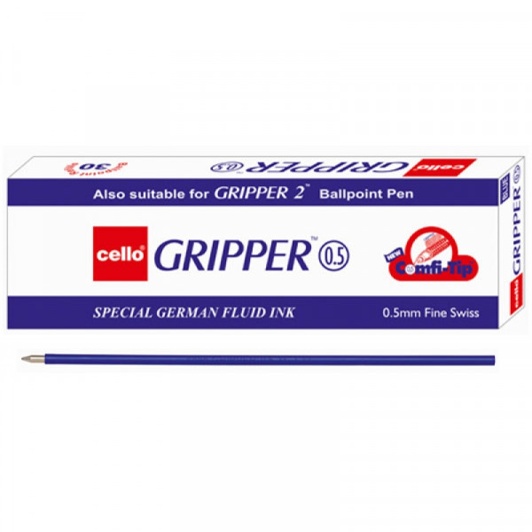 Стержень шарик., пласт., 0,5 мм Gripper синий