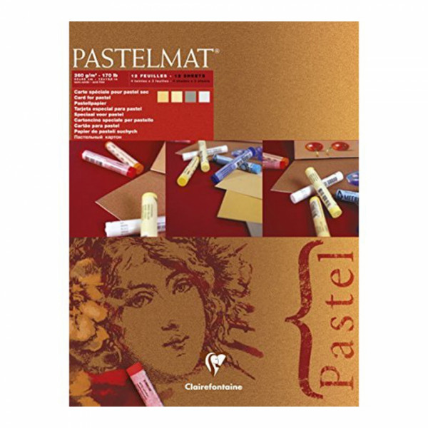 Блок бумаги для пастели Pastelmat 4 оттенка, 18x24см, 360 г, 12л., №4