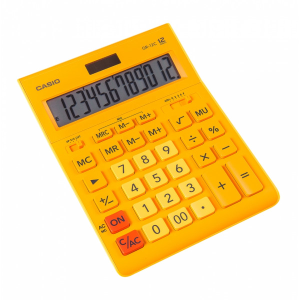 Кальк. наст. 12р. GR-12 Casio розовый 35*155*209 мм