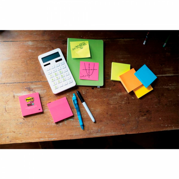 Бумага д/з на кл. осн. 76*76 мм Post-it Notes 100 л., желтый неон