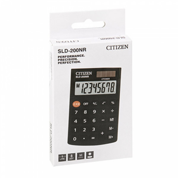 Кальк. карм. 8р. SLD-200NR CITIZEN черный 98*62*10 мм