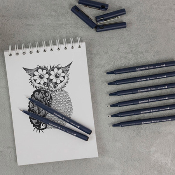 Набор ручек капиллярных Fineliner Pictus, 5 шт., ассорти
