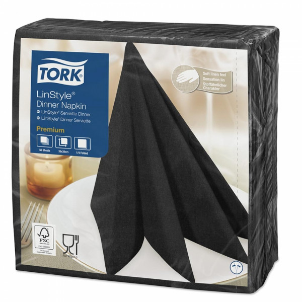 Салфетки Tork Linstyle, цв.белый, 50шт, 4F