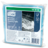 Салфетка из микроволокна TORK 30,5*30,5 см, синий, 6 шт/упак Салфетка из микроволокна TORK 30,5*30,5 см, синий, 6 шт/упак