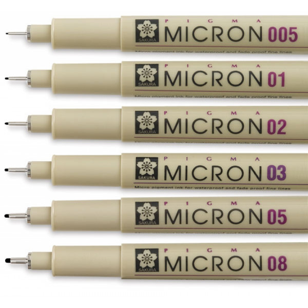 ручка капиллярная Pigma Micron - 0.3мм, черный