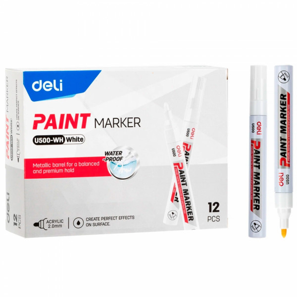 Маркер перм., на нитрокраске Paint marker 2 мм, черный