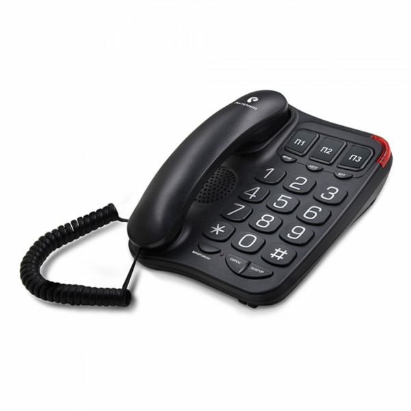Телефонный аппарат Texet TX-214 черный