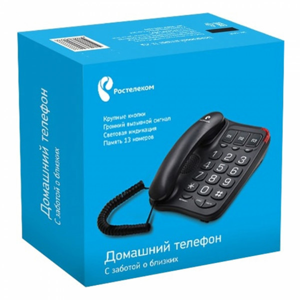 Телефонный аппарат Texet TX-214 черный