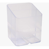 Подставка д/ручек Pen Cube пласт., 2 дел., прозрачный