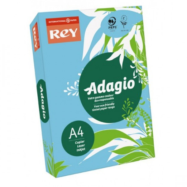 Бумага цветная A4, 80г/м, 500 л. REY adagio желтый неон