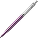 Ручка шарик/автомат Jotter Core K63 Victoria Violet CT 1,0 мм, метал., подарочн. упак., фиолетовый/серебристый, стерж. синий