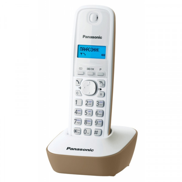 Телефонный аппарат Panasonic KX-TG1611RUW белый/черный