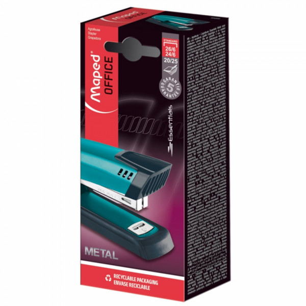 Скобосшиватель 20/25 л. Essentials Metal бирюзовый