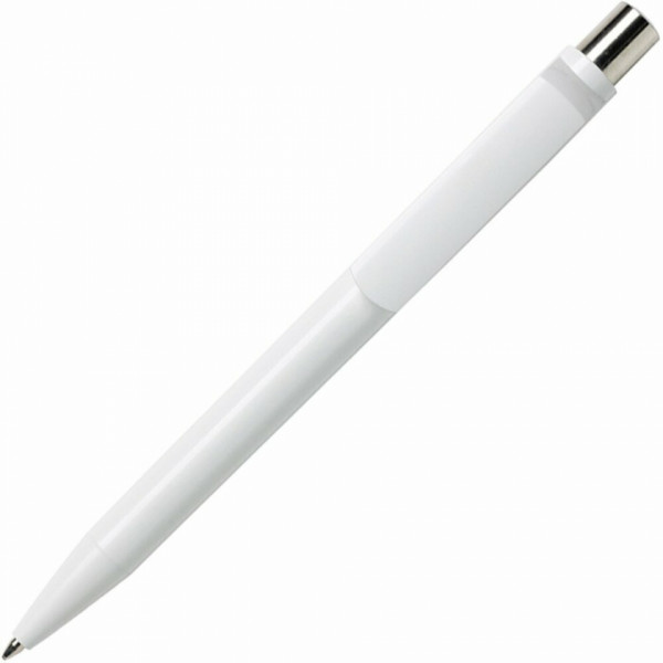 Ручка шарик/автомат Dot B CR 1,0 мм, пласт., глянц., белый, стерж. синий