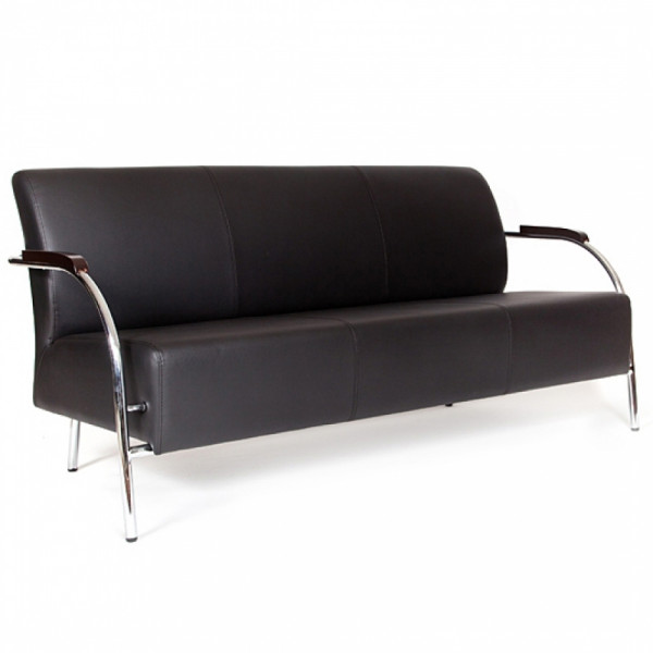 Диван 3-х местный MILAN, экокожа, черный