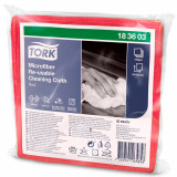 Салфетка из микроволокна TORK 30,5*30,5 см, красный, 6 шт/упак Салфетка из микроволокна TORK 30,5*30,5 см, красный, 6 шт/упак