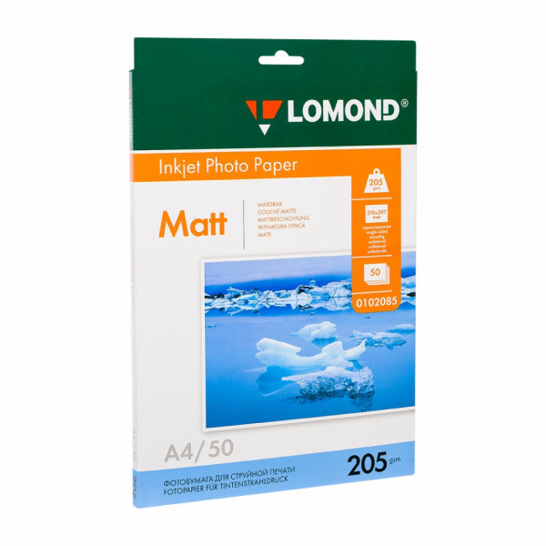 Фотобумага А3, 170 г/м, 100 л., матов., двустор. Lomond